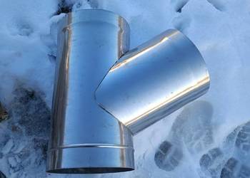 trojnik kominowy 250mm nowy nierdzewka