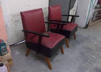 Stare fotele PRL lata 50-60 vintage