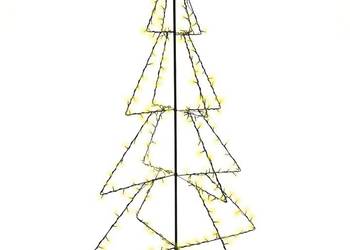 vidaXL Ozdoba świąteczna w kształcie choinki, 240 LED, 115x150（SKU:51006）