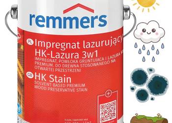 Remmers HK-Lasur 5L – Profesjonalna Lazura Premium 3w1 do Drewna