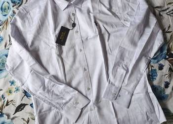Koszula męska Ralph Lauren - biała rozmiar XXL, delikatny wzór