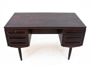 Tekowe biurko, duński design, lata 60. Po renowacji.