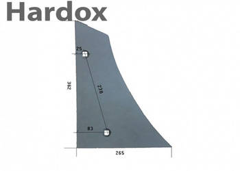 Pierś odkładnicy 1024/020030/P do pługa UNIA grudziądz ATLAS