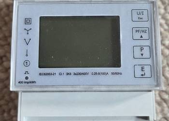 LICZNIK ENERGII 3-FAZOWY DWUKIERUNKOWY DIN 100A MODBUS RS485 WIELOFUNKCYJNY