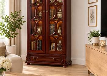 Stylizowana Biblioteczka Caro 90` Mahoń Producent BEKAS Meble Klasyczne