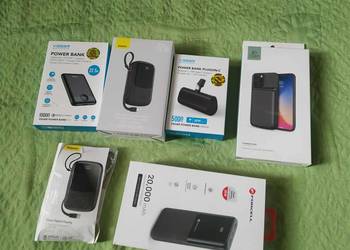 Powerbanki 5 szt różne NOWE