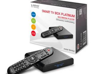 Odtwarzacz multimedialny 4K SAVIO TV Box Platinum
