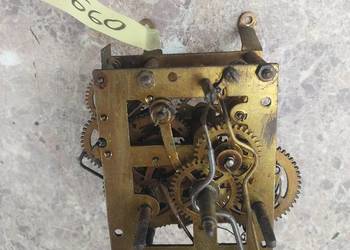 660 Mechanizm starego zegara ściennego Junghans sygnatura XIXw
