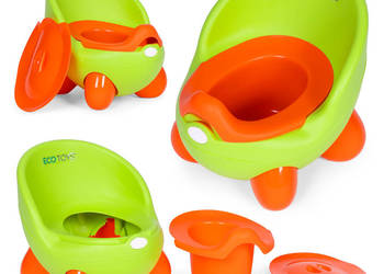 Nocnik toaleta sedes dla dzieci wyjmowany wkład antypoślizgowe nóżki zielo…