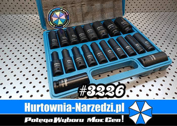 8-32mm 20el Nasadki udarowe 12-kątne Długie 1/2' nasadki dwunastokątne