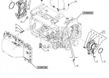 New Holland T6070 Pokrywa kołnierzowa 84231283