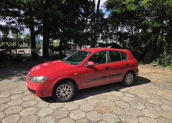 Nissan Almera 1.5 Visia + rocznik 2005 benzyna czerwony niski przebieg