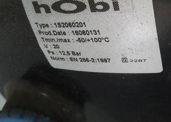1S2060201 ZBIORNIK POWIETRZA 20L 206X660 12,5