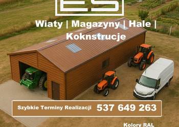 HALA - Garaż Blaszany RAL - Konstrukcja | Wiata Blaszana  - ESSTAL-