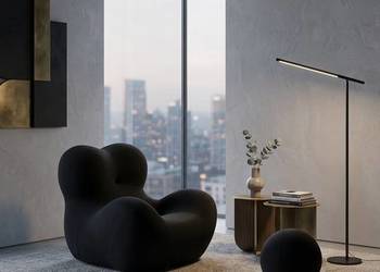 Designerski Fotel Wypoczynkowy Nua Czarny, Wysyłka 24H, Dostawa 0zł!