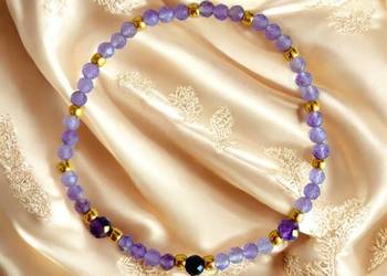 Bransoletka  Ametyst i Turmalin