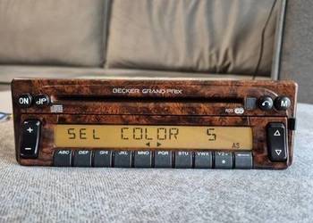 Unikatowe radio w kolorze drewna Becker Grand Prix Mercedes w124 r129