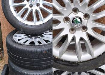 Kpl. kół Skoda Octavia II/III 17" opony letnie 235/45. Możliwość dowozu