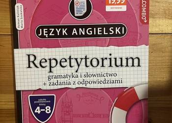 NOWE Repetytorium język angielski kl 4-8 egzamin ósmoklasisty NOWE Repetytorium język angielski kl 4-8 egzamin ósmoklasisty
