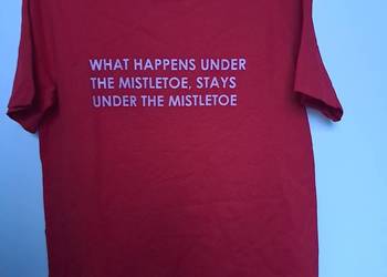 Reserved T-shirt koszulka z motywem świątecznym mistletoe