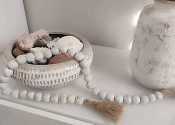 Girlanda z korali drewnianych boho, vintage