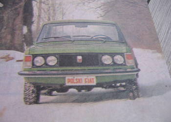 Fiat 125p 126p Łada MOTOR samochód zimą 1988r wyd.specjalne