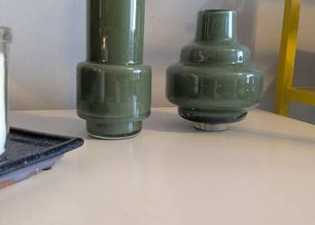 Wazon, szkło dekoracyjne zielone