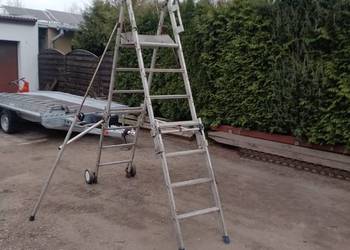 Drabina Aluminiowa Podest roboczy Rusztowanie 180 cm