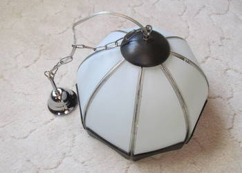 Lampa wisząca w stylu retro z kloszem 38 cm