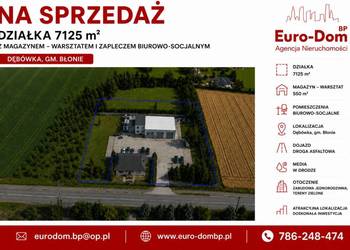 Magazyn 550m2 działka 7125m2 Błonie