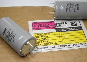 Kondensator 470uF 200V KEO Unitra ELWA