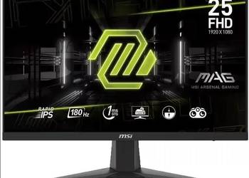Monitor MSI MAG 256F 24.5" 180Hz 1ms – 2 SZTUKI NOWE ZAPLOMBOWANE