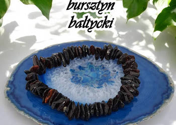Bransoletka z bursztynu, bursztyn bałtycki sieczka wiśniowa #368 Bransoletka z bursztynu, bursztyn bałtycki sieczka wiśniowa #368