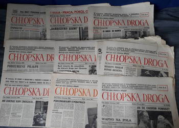 Chłopska droga 9 szt 1983 29.05,1.06,18.05,15.05