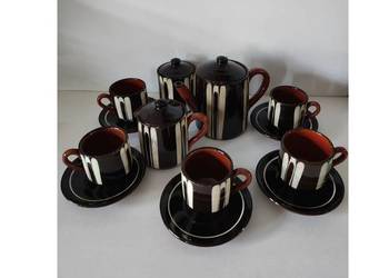 zestaw kawowy  porcelit Novi Mirostowice vintage zabytkowa unikat PRL kolek