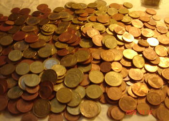 5 - cio centówki Europy 100 sztuk