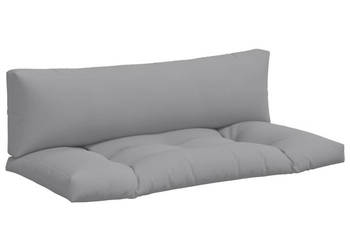 Poduszki na palety 2 szt. szare tkanina WM-360923