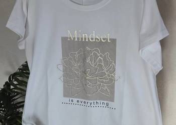 Damski t-shirt biały, bluzka na krótki rękaw