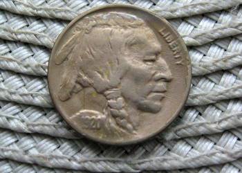USA 5 Cent 1920r - D - Bizon