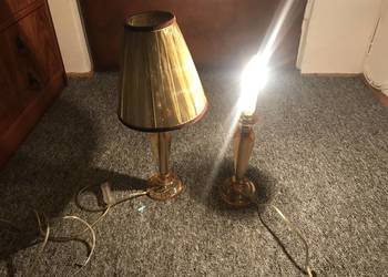 2 lampki nocne z abażurami,