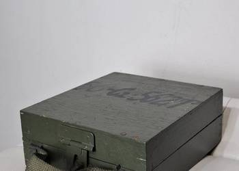 Wojskowa skrzynka drewniana lwp zsrr sygnowana klimat vintage loft