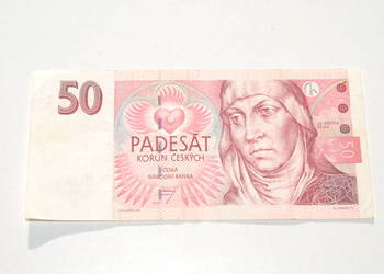 Stary banknot 50 koron Czeskich Czechy 1997 unikat