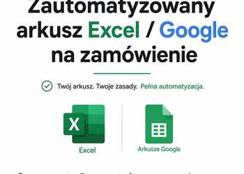 Zautomatyzowane arkusze Excel i Google Sheets na zamówienie