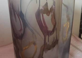 Wazon szklany KROSNO,  o bardzo Interesującej Wazon szklany KROSNO,  o bardzo Interesującej