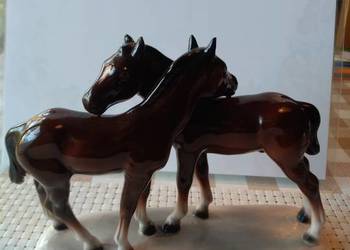 figurki koni porcelana