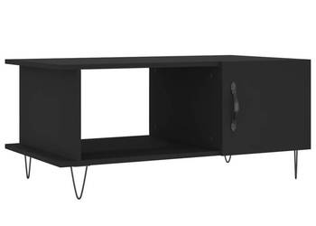 Stolik kawowy czarny 90x50x40 cm materiał drewnopochodny WM-829485