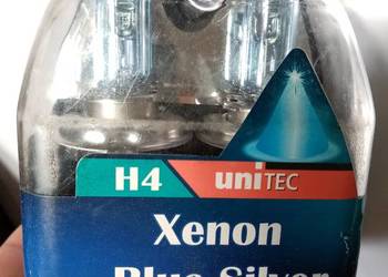 Okazja żarówki xenon h4 unitec 4 sztuki plus h1 błekit xenon
