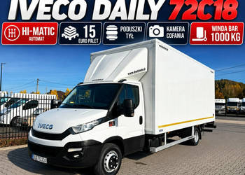 Iveco Daily 72C18 Kontener HI-MATIC 15 Euro Palet Poduszki Tył Kamera Cofa…