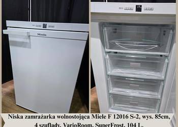 Niska zamrażarka wolnostojąca Miele F 12016, 85cm, 4 szuflady, VarioRoom