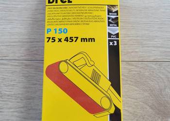 Taśma szlifierska 2x (pas bezkońcowy) 75x457mm P150 Drel